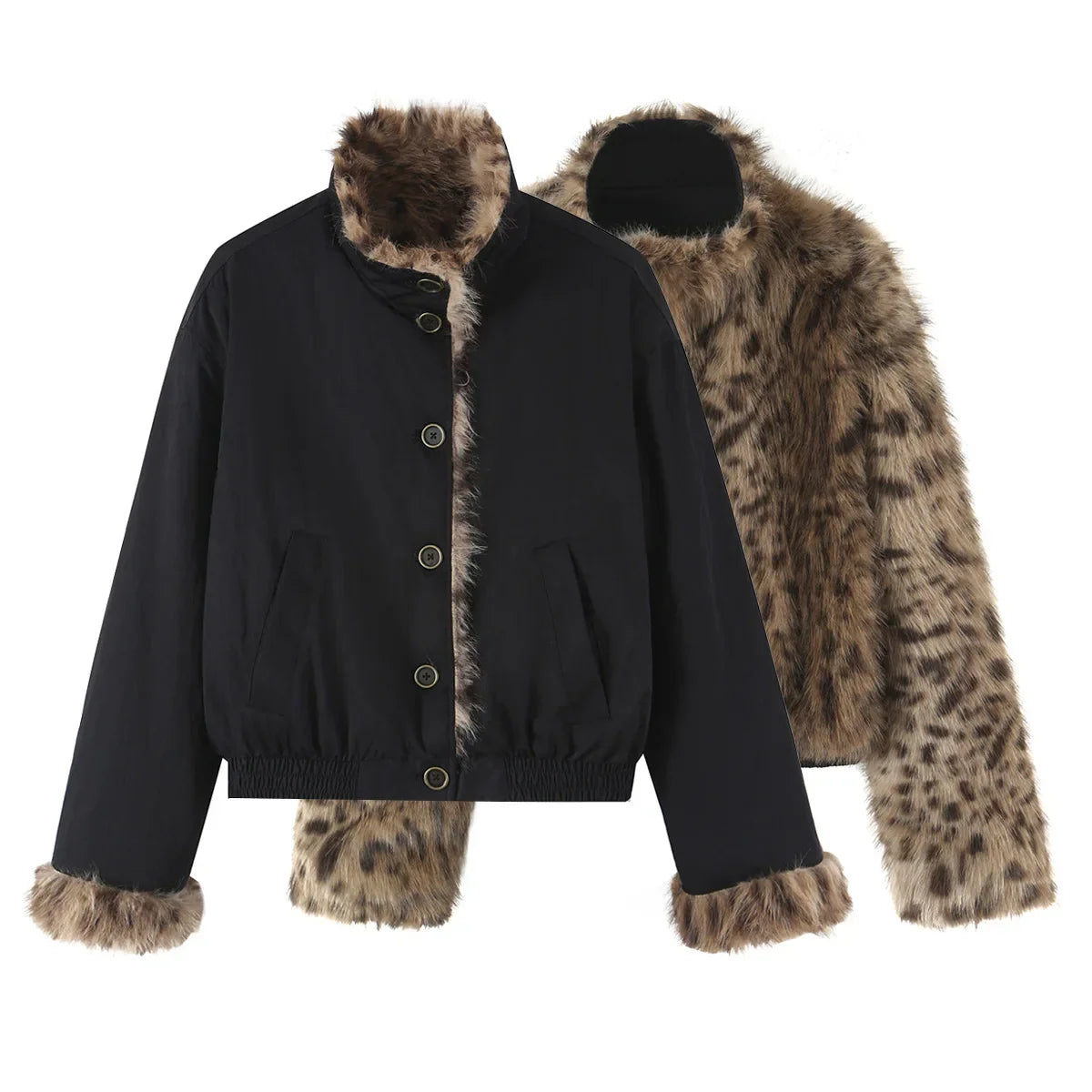 Bridget Reversible Faux Fur Jacket
