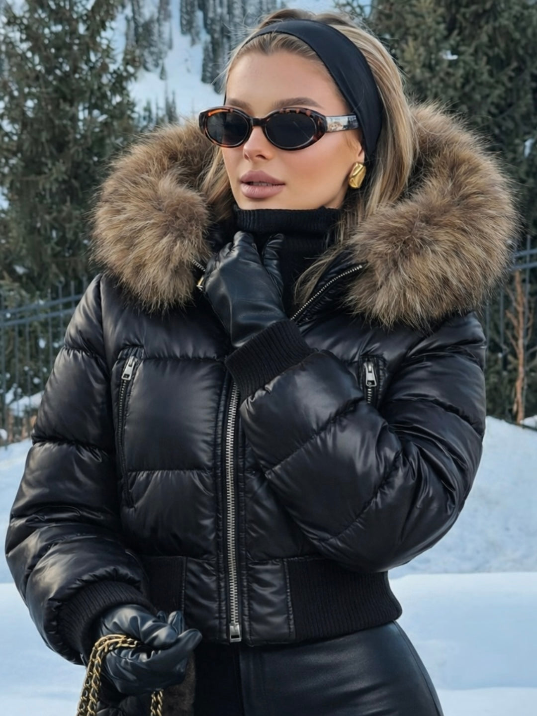 Savoy | Faux Fur Hooded Puffer Jacket