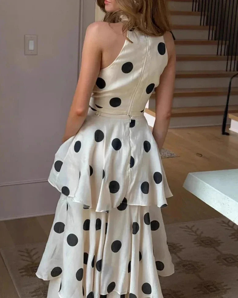 AMALS POLKA DOT TWO PIECE SET