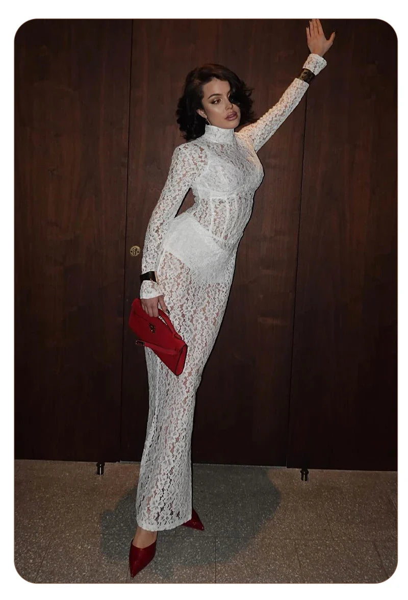 ENA LACE MAXI DRESS