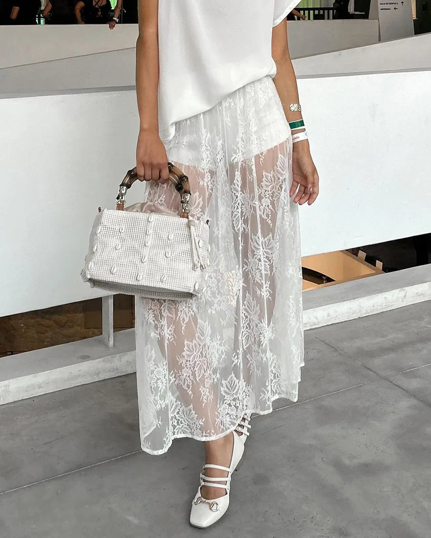 KAREN LACE SKIRT