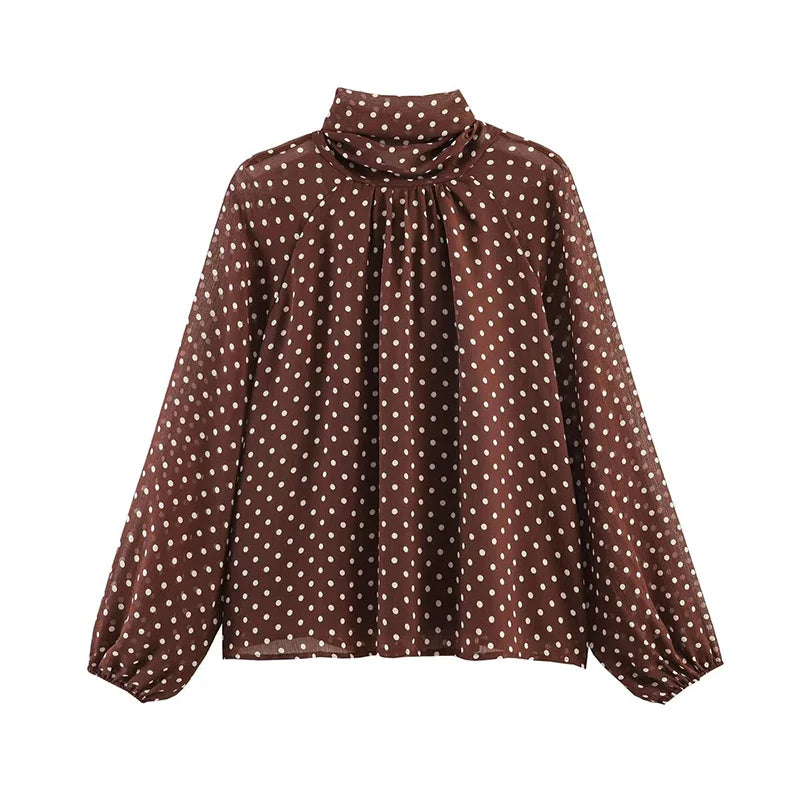 AMAR POLKA DOT BLOUSE