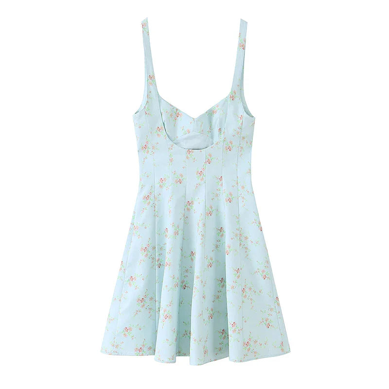 AMITU FLORAL MINI DRESS