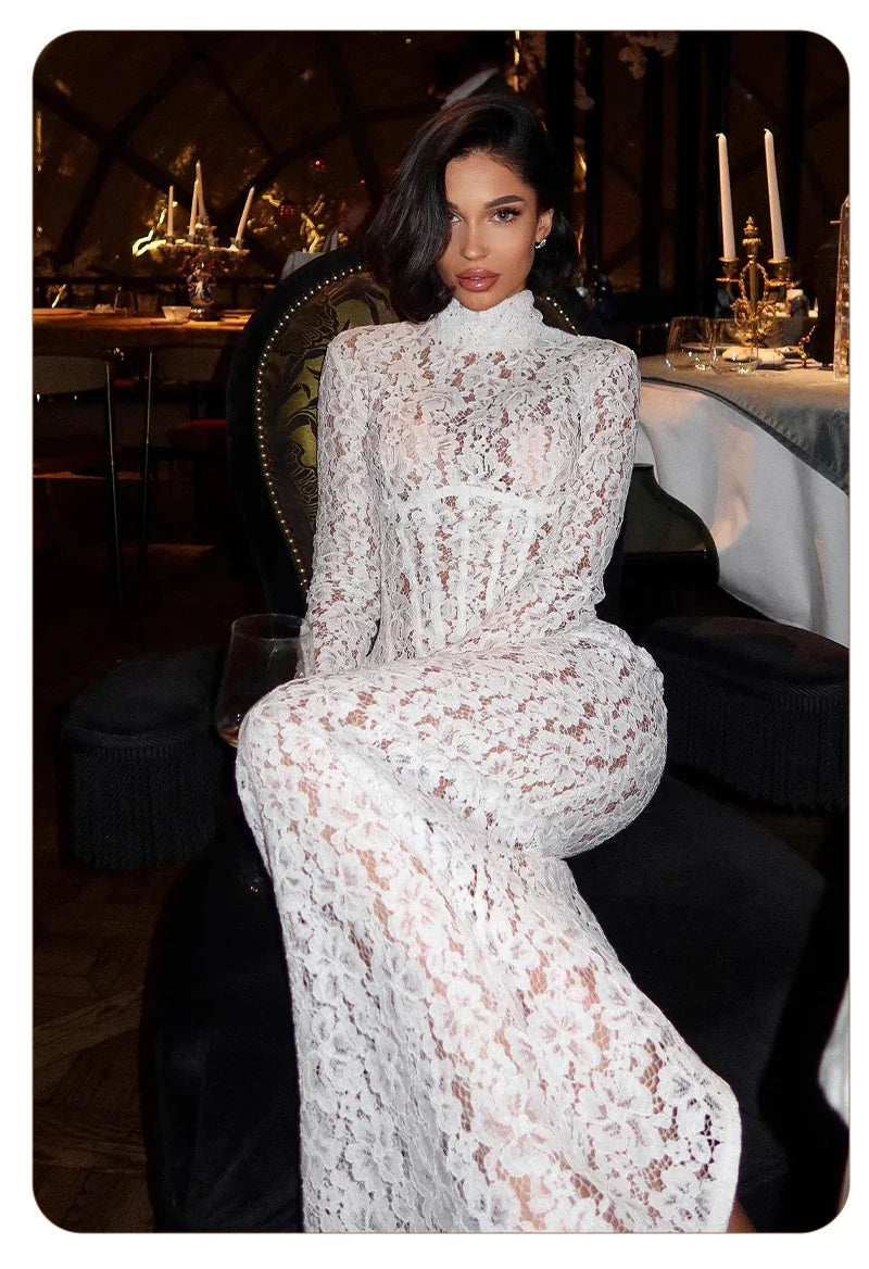 ENA LACE MAXI DRESS