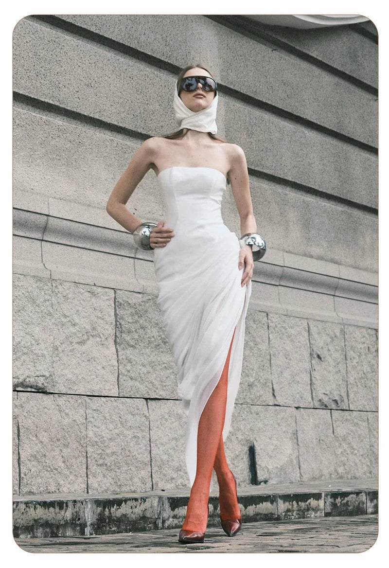 EMILIA DRAPED DRESS