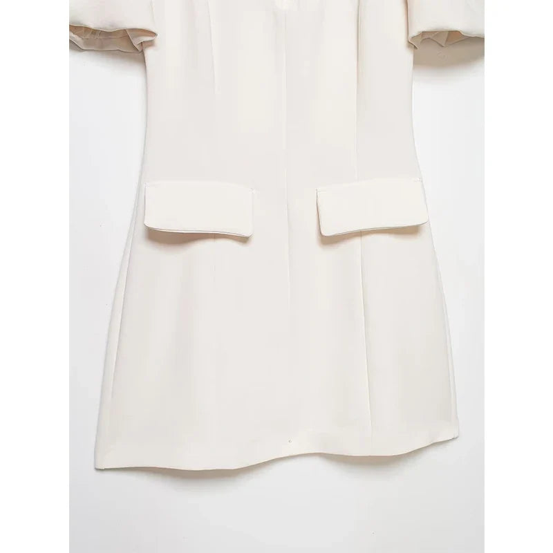 LENA PUFF SLEEVE MINI DRESS