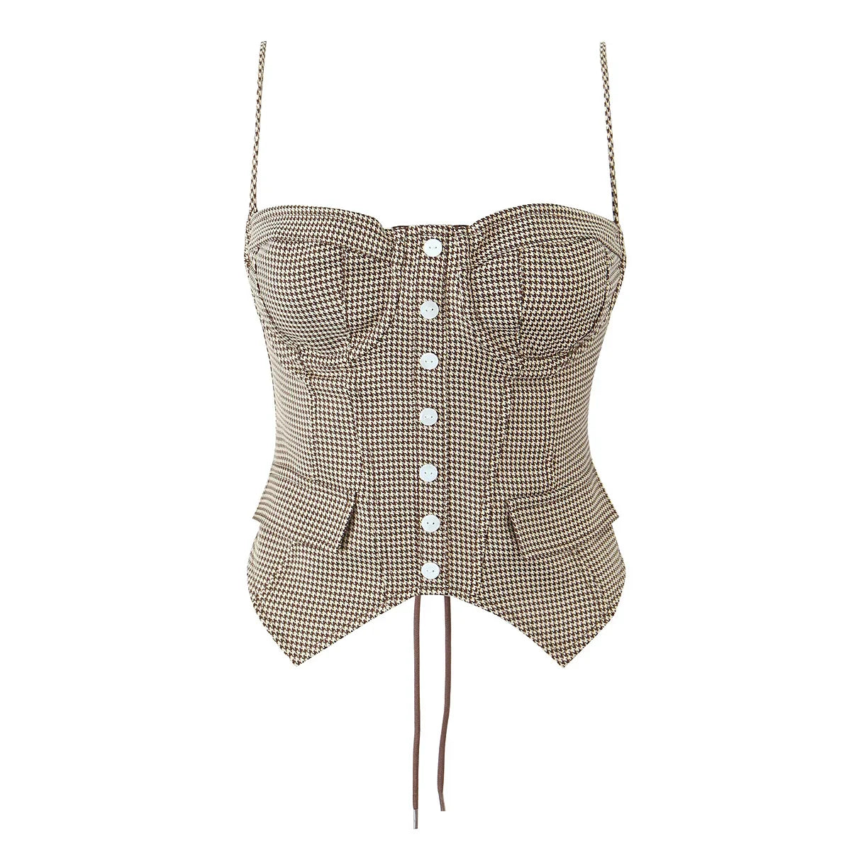 MELANIE PLAID CORSET