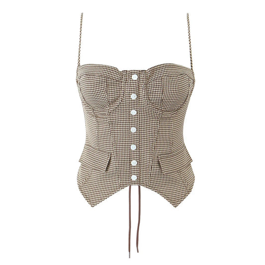 MELANIE PLAID CORSET