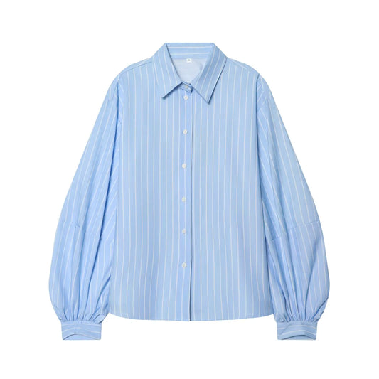 MIRELI PUFF SLEEVE STRIPED SHIRT