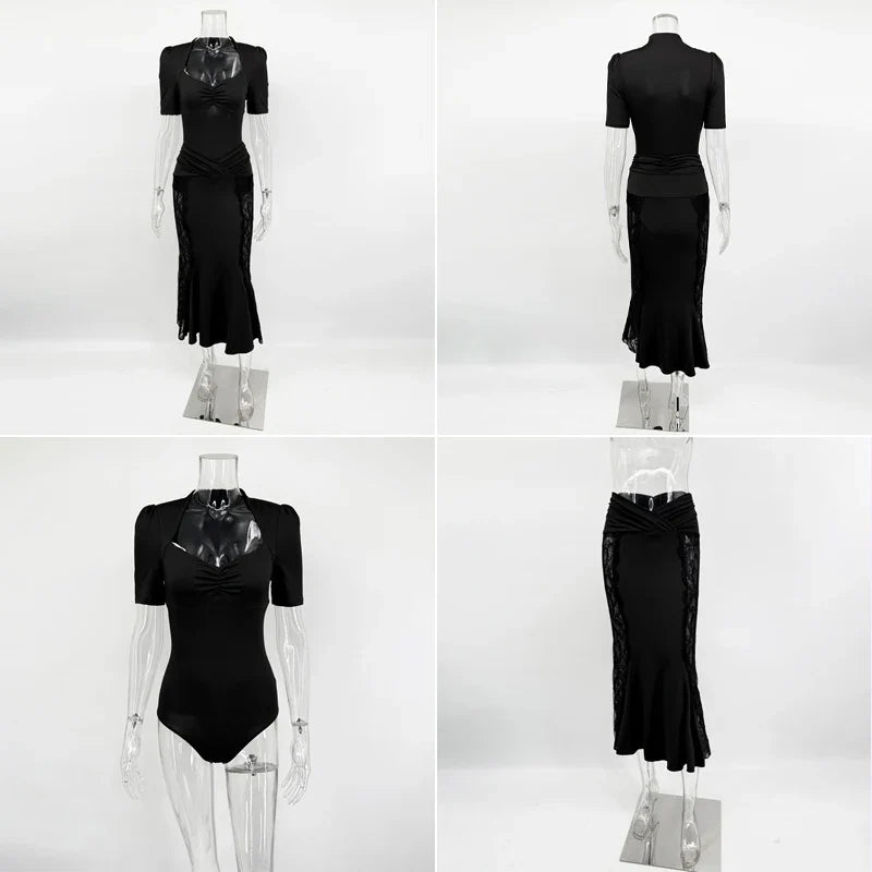 ABIGAIL LACE MIDI DRESS