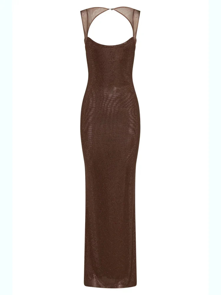 PAULA CRYSTAL MAXI DRESS