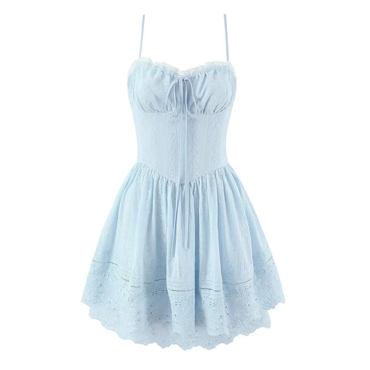 ELLIS EMBROIDERY MINI DRESS