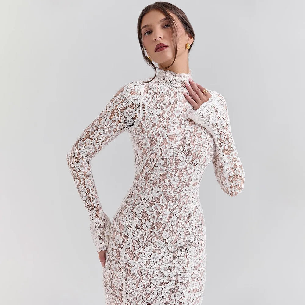 TEREYA LACE MAXI DRESS