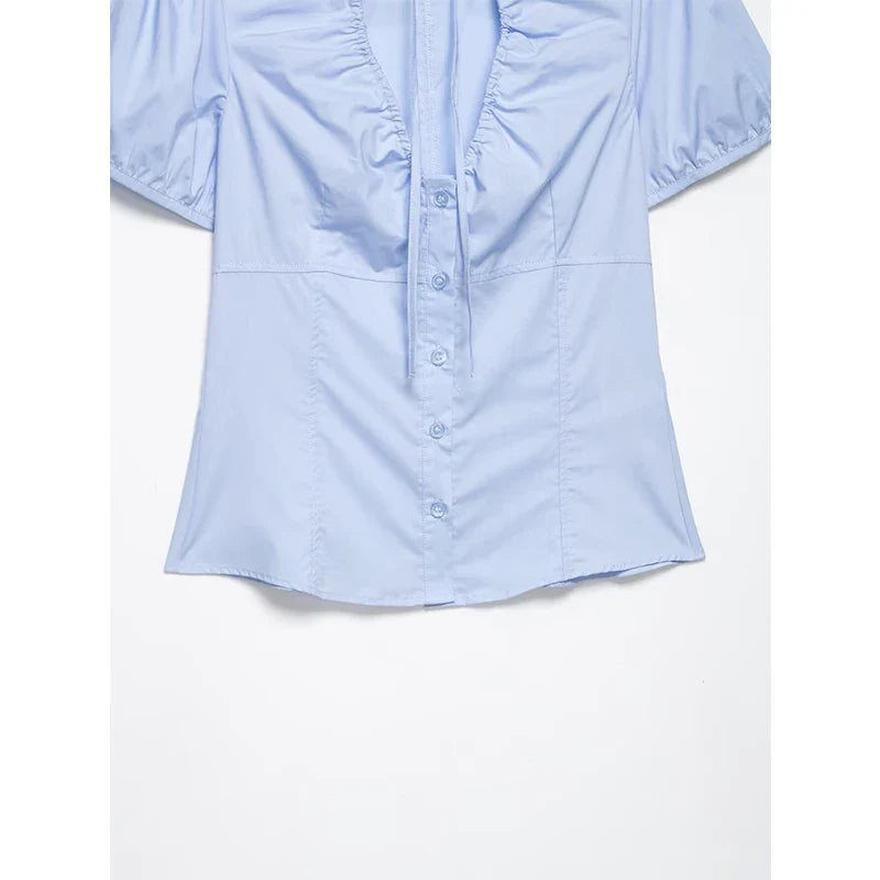MIA TIE NECK SHIRT