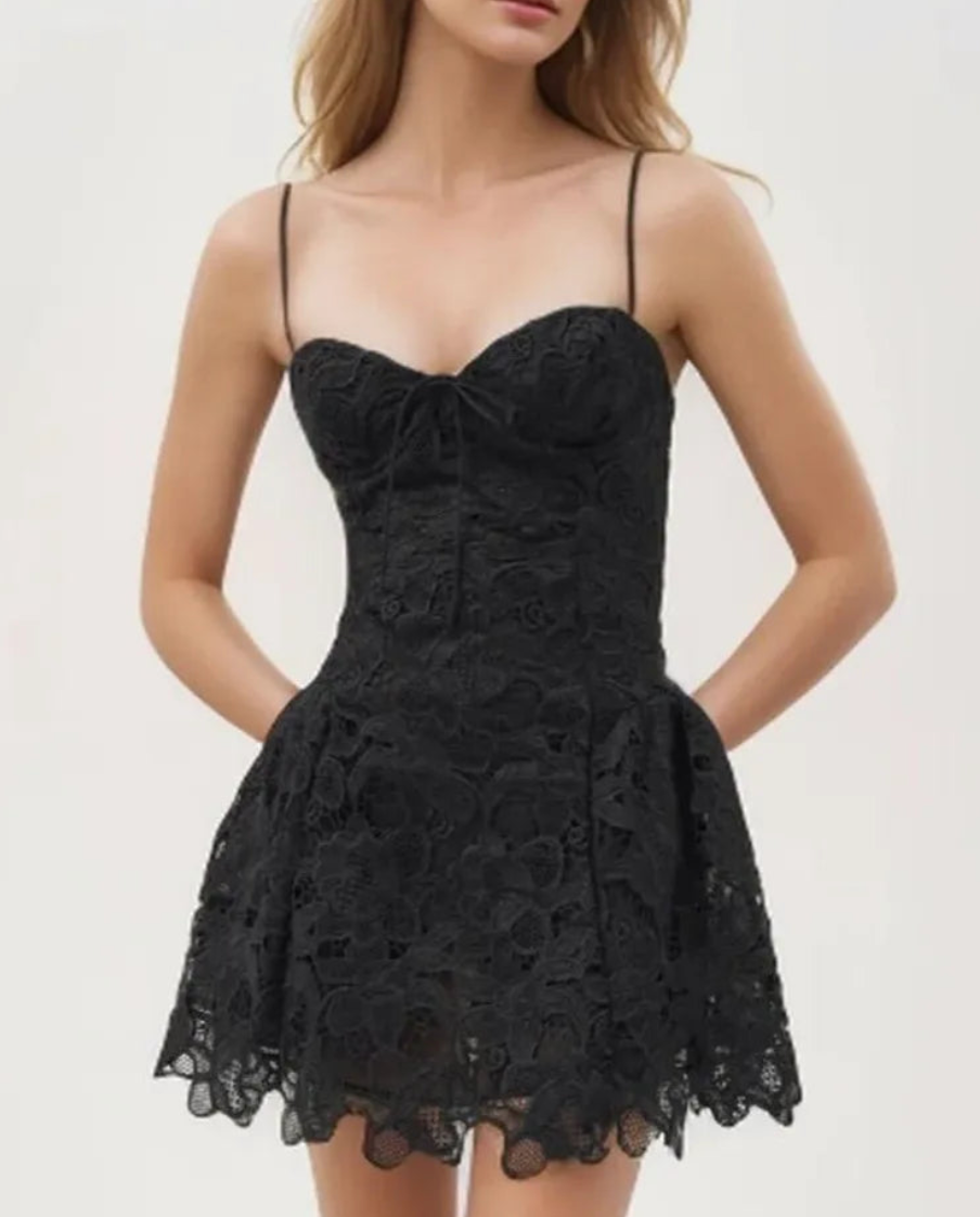 NERINA LACE MINI DRESS