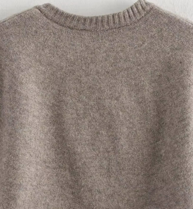Women's Button-Up Knit Cape Sweater BLAKE