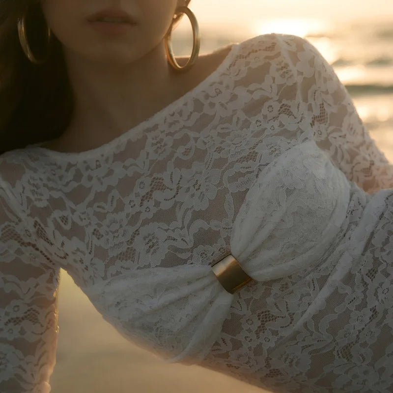 MELANIE LACE MINI DRESS