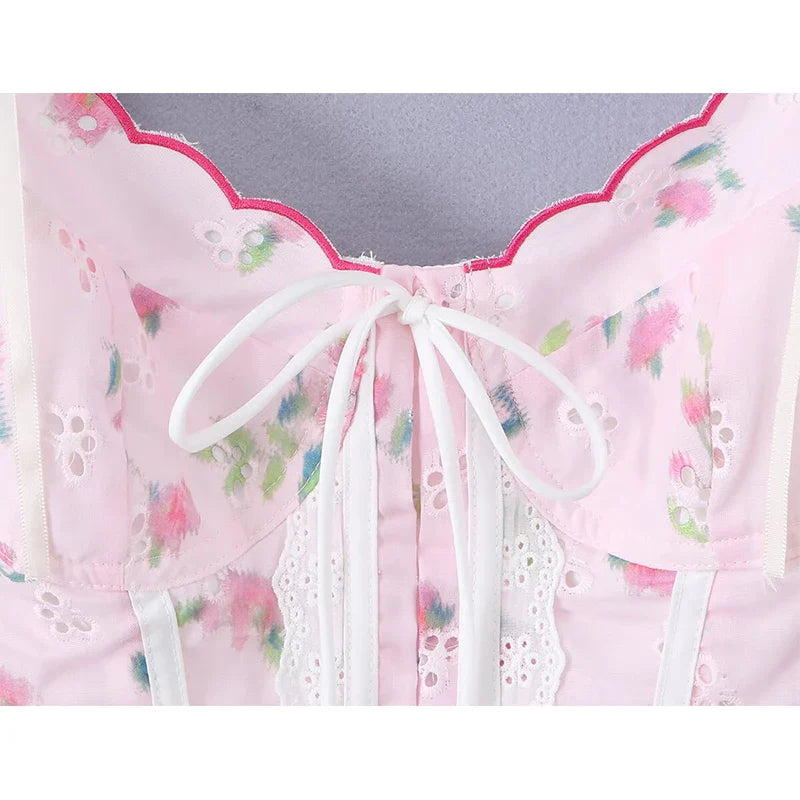 TIA FLORAL CORSET TOP