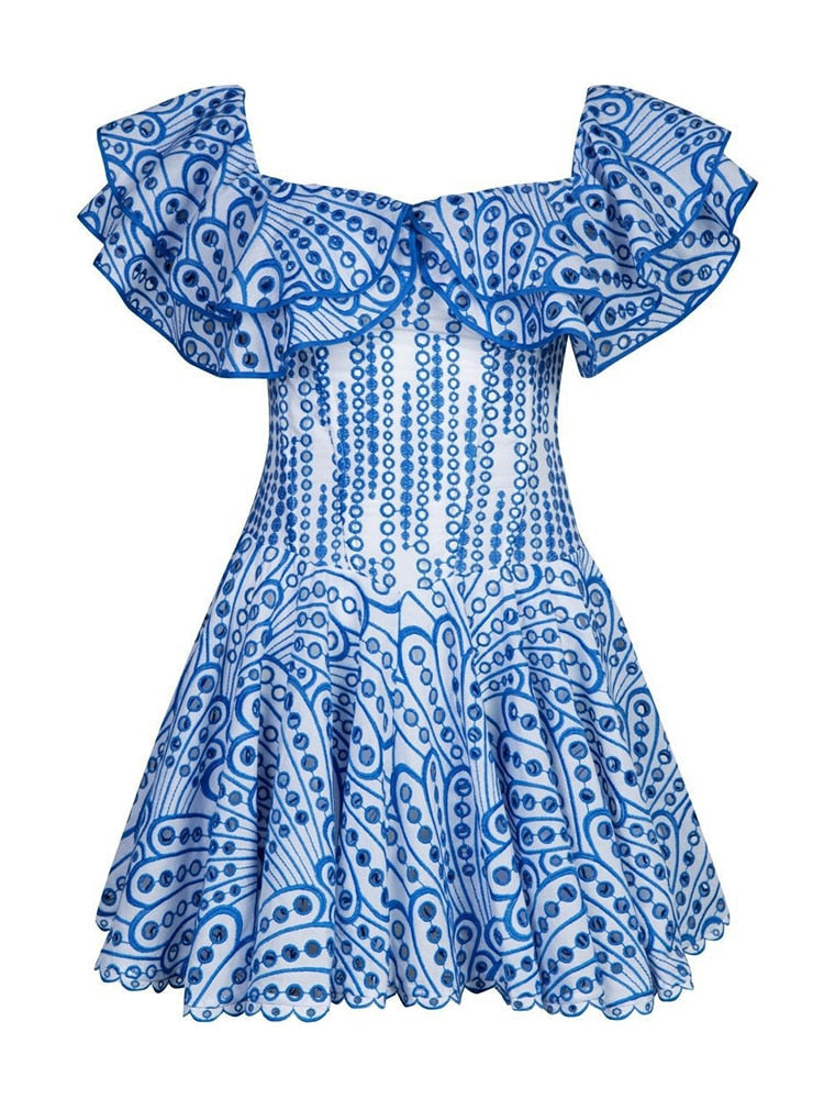 MARINA MINI DRESS Blue
