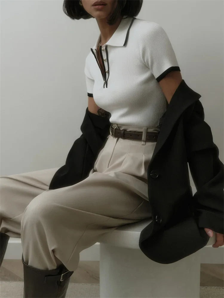 FARIDA KNITTED T-SHIRT