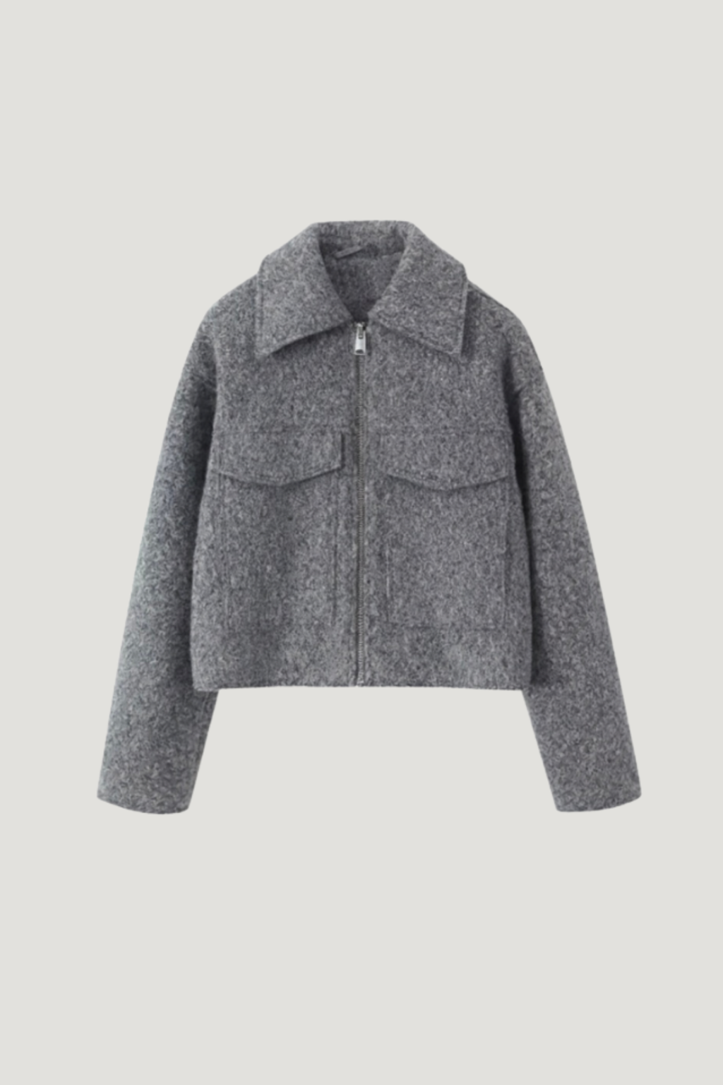 Women's Oversized Cropped Zip Jacket SOPHIE