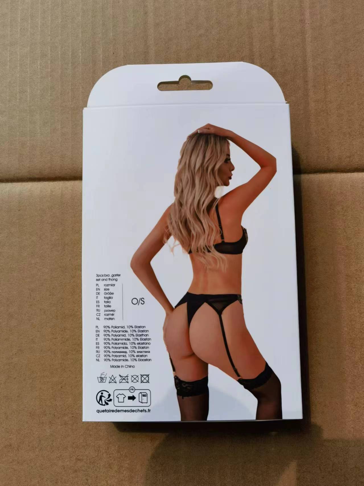 Ladies Sexy Fishnet Deep Low Cut Bodysuit-Bodystocking (boxed)