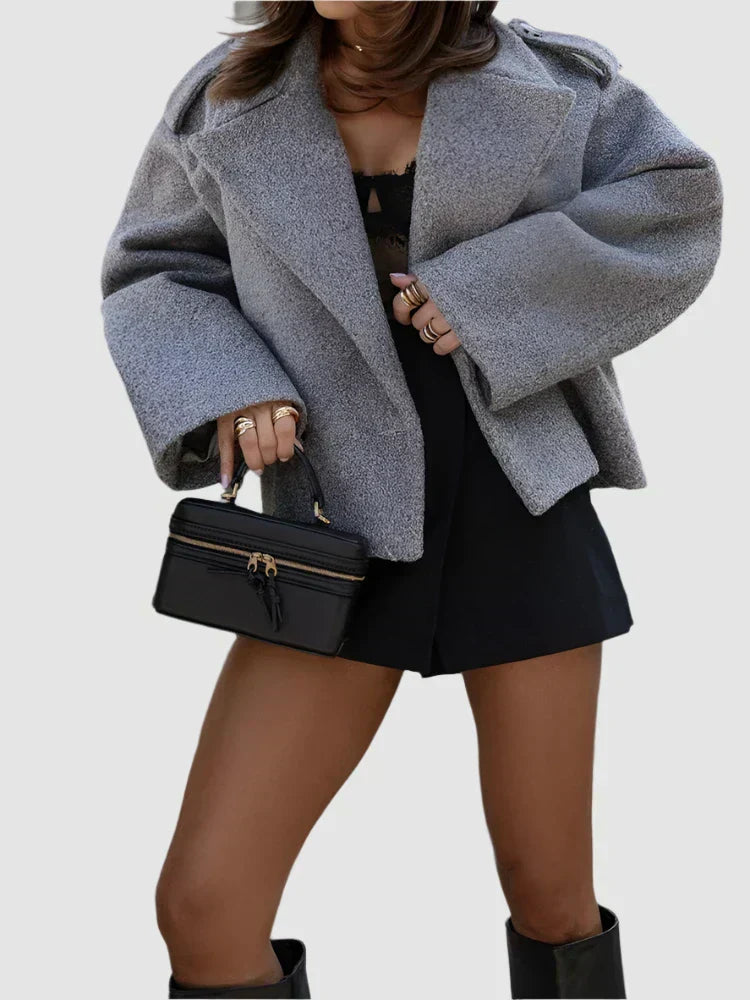 VERTELLE | MANTEAU COURT BOUCLÉ