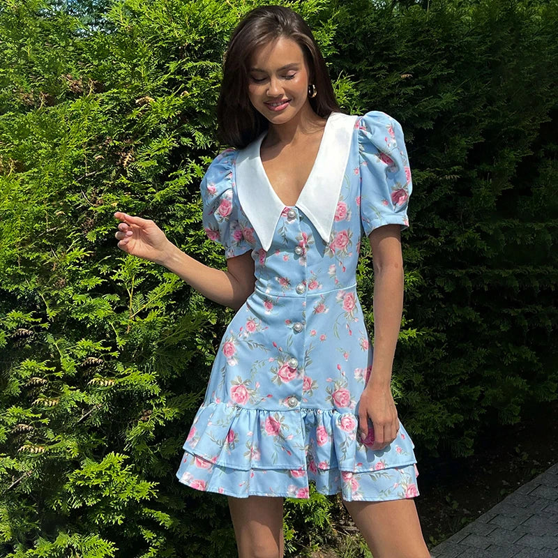 AYLIN FLORAL MINI DRESS
