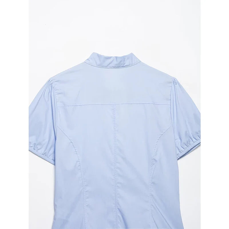MIA TIE NECK SHIRT