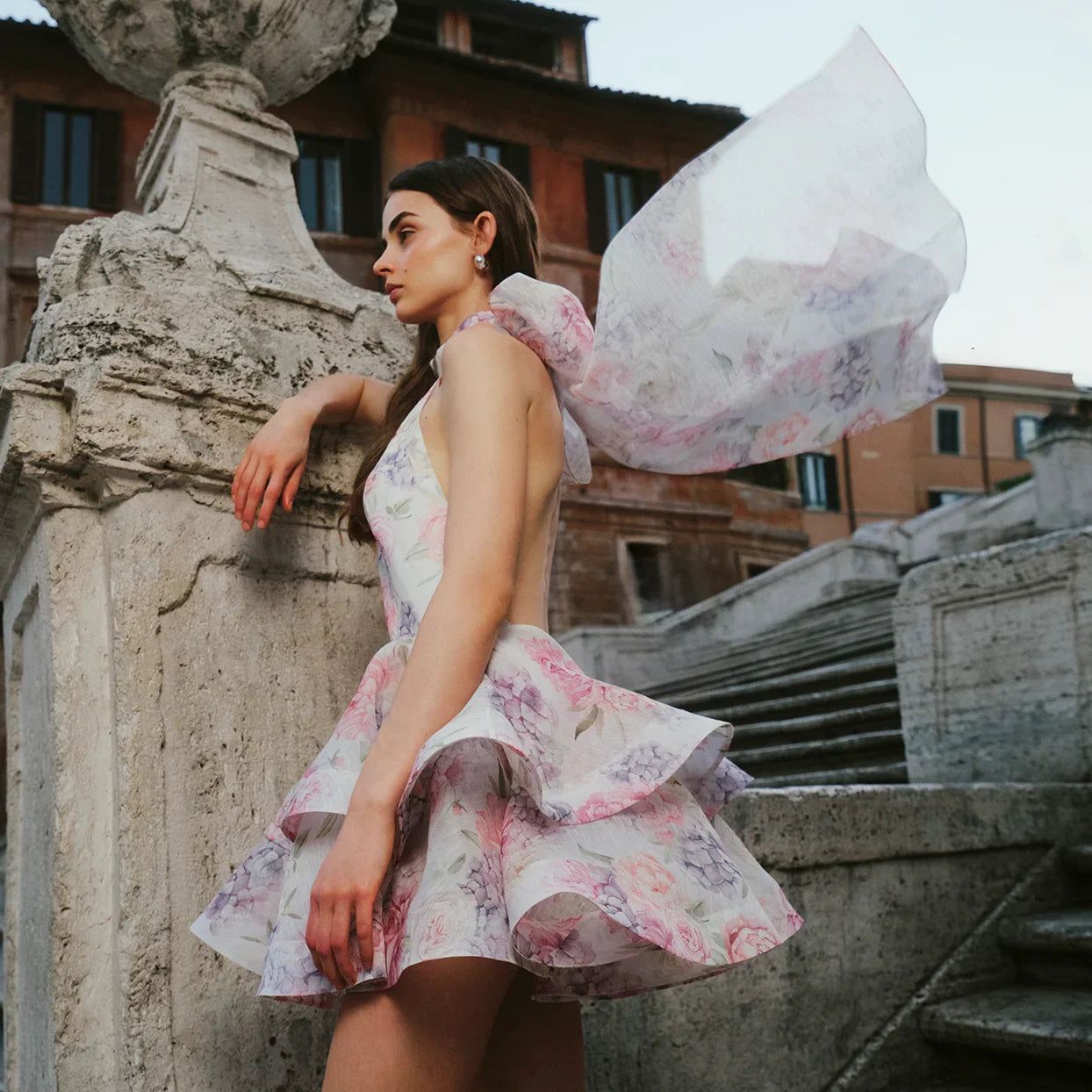 ELLE FLORAL MINI DRESS