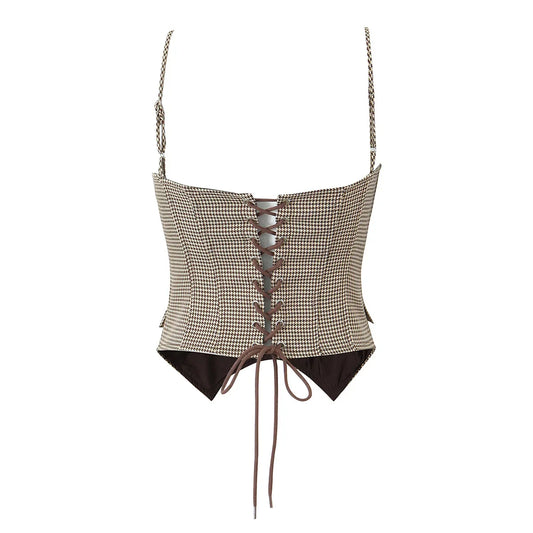 MELANIE PLAID CORSET