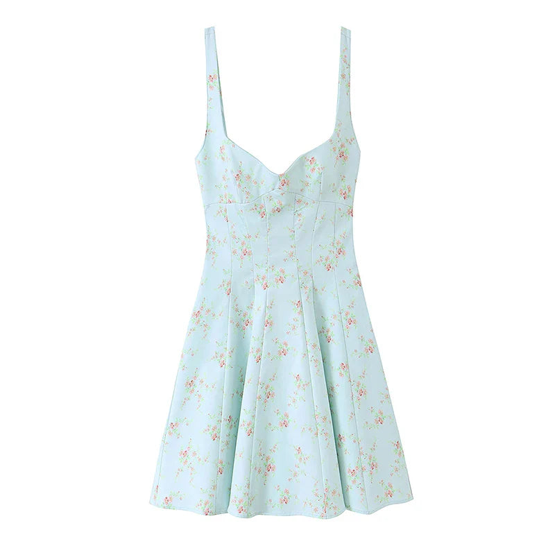 AMITU FLORAL MINI DRESS