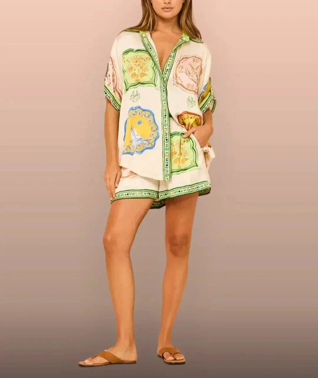 Barrett | Tiles of Life Freizeit-Shorts-Set