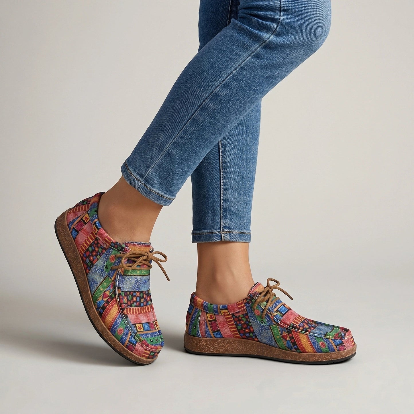 Isabella — Colorful Wedge Sandals With Bohemian Comfort Footwear Design Green