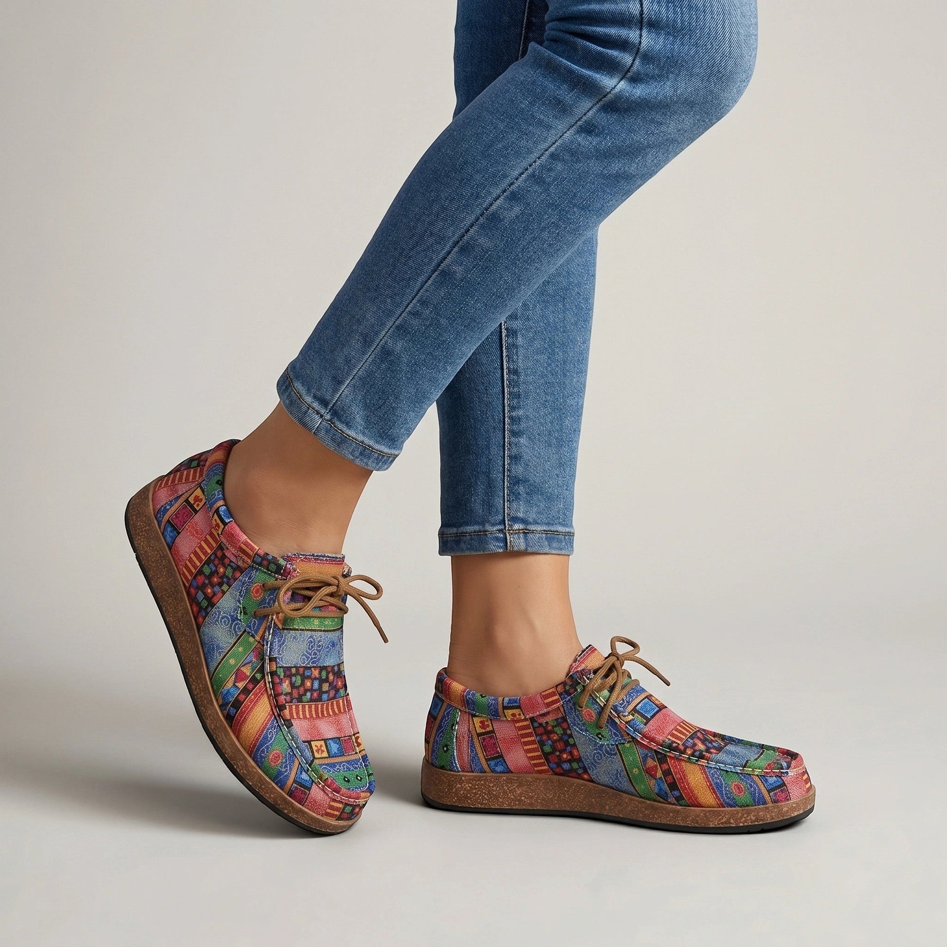 Isabella — Colorful Wedge Sandals With Bohemian Comfort Footwear Design Green