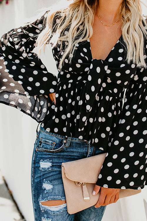Rochelle Floral Print Long Sleeve Blouse - 3 Colors Black