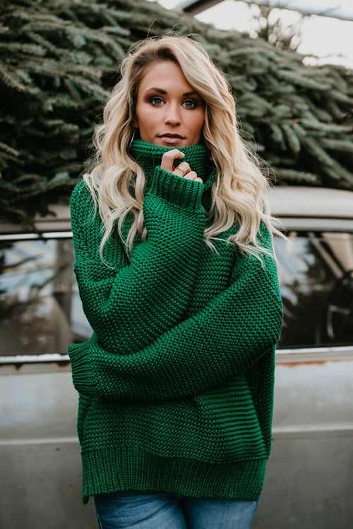 Suri Light High-Neck Sweater - 6 Colors Green