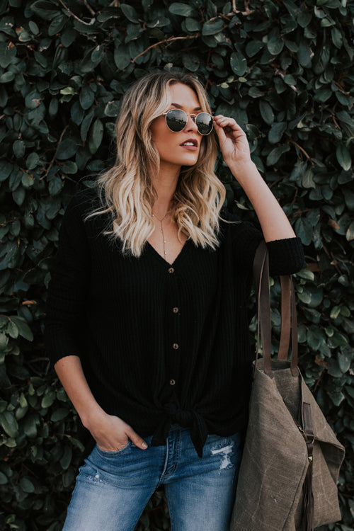 Cozy Days Soft Causal Knitwear - 4 Colors Black