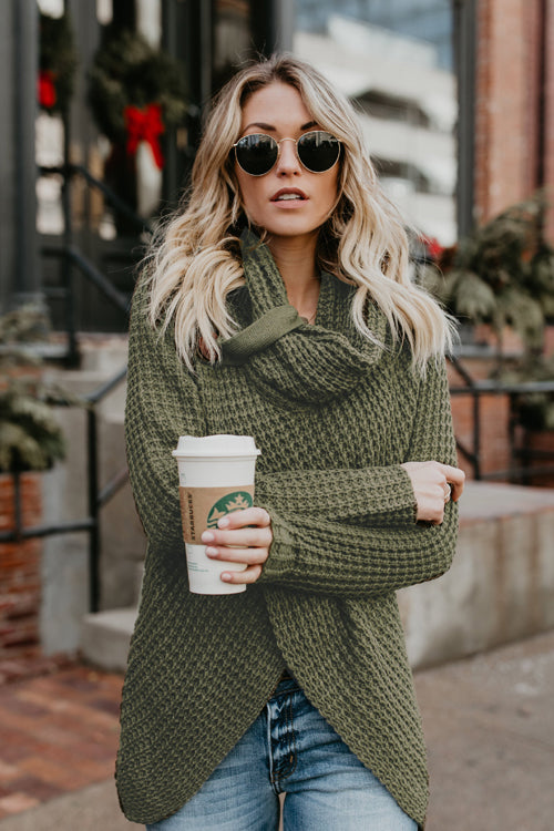 Luck Love OL Sweater Cardigan - 5 Colors Green