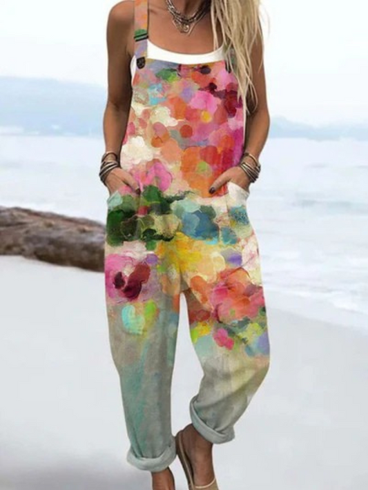 Lyra | Watercolour Dungarees