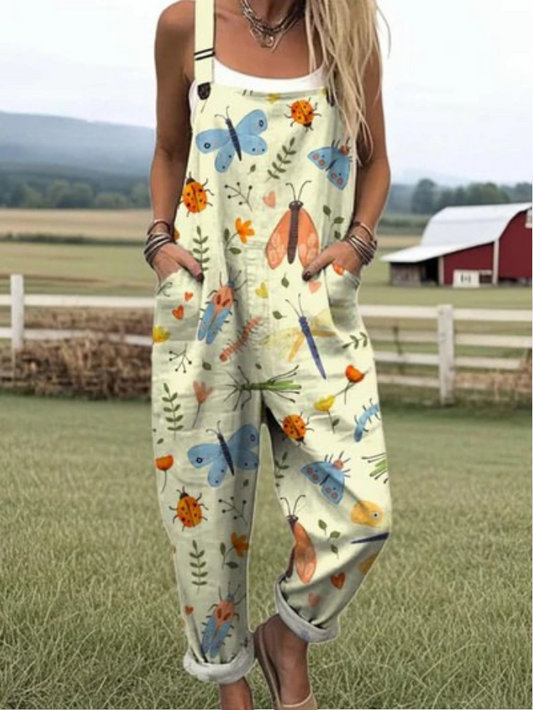 Willa | Garden Wings Dungarees