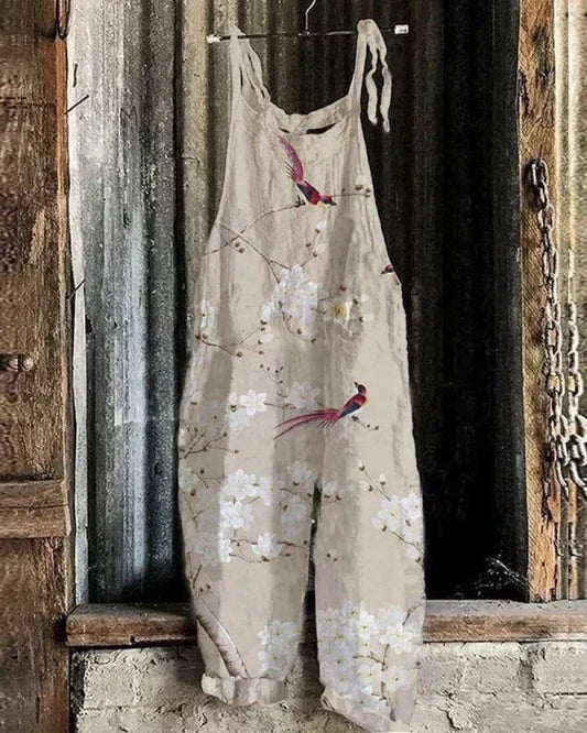 Marini™ | Women's Vintage Floral Jumpsuit