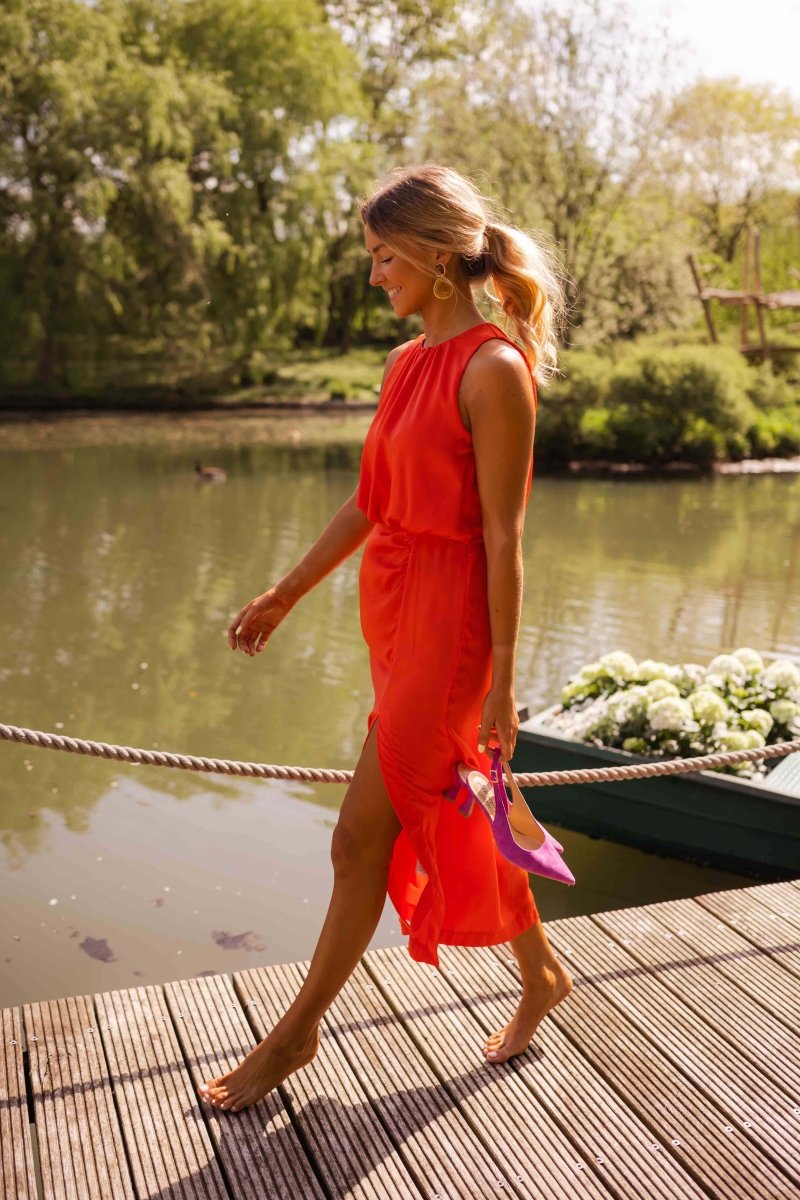 Ottilie — Breathable Cotton Midi Dress For Polished Elegant Summer Style