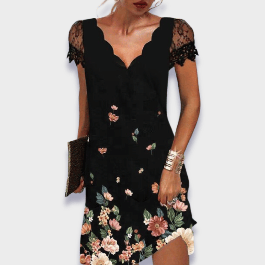 Camille — Structured Evening Dress With Tummy Control For Confident Nights Out Pink and Red