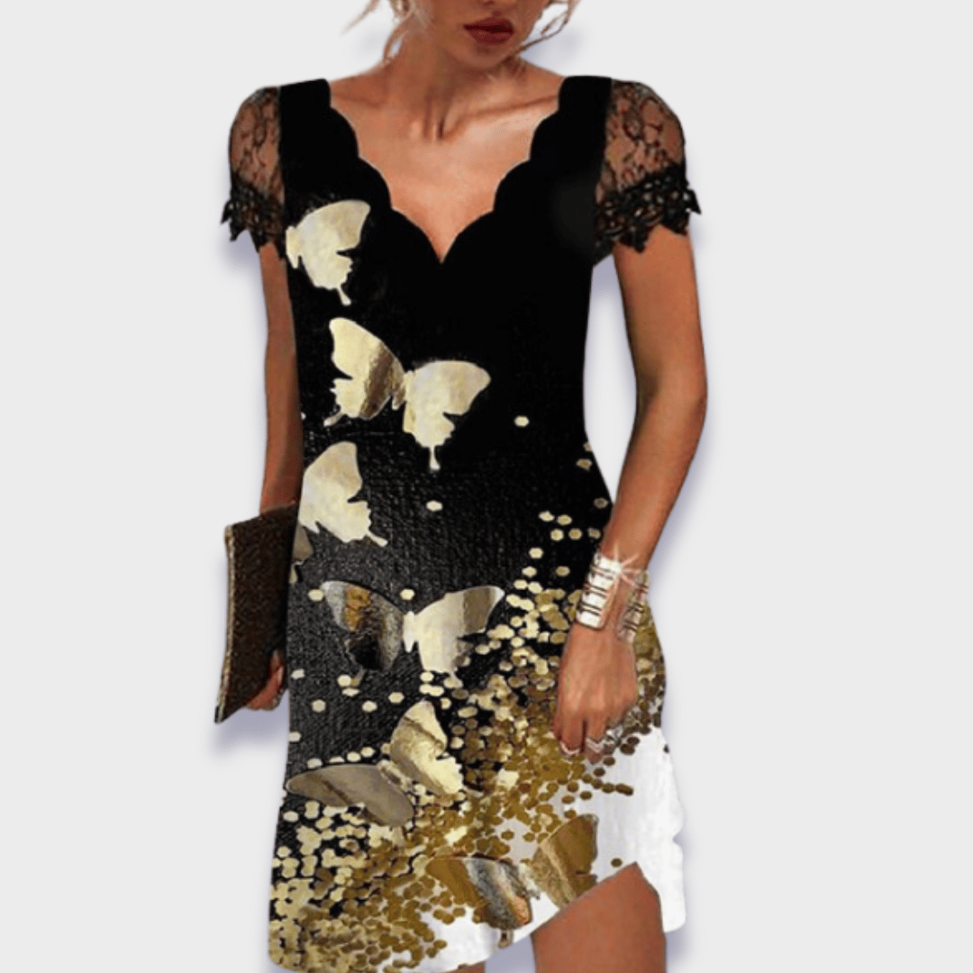 Camille — Structured Evening Dress With Tummy Control For Confident Nights Out Butterflies