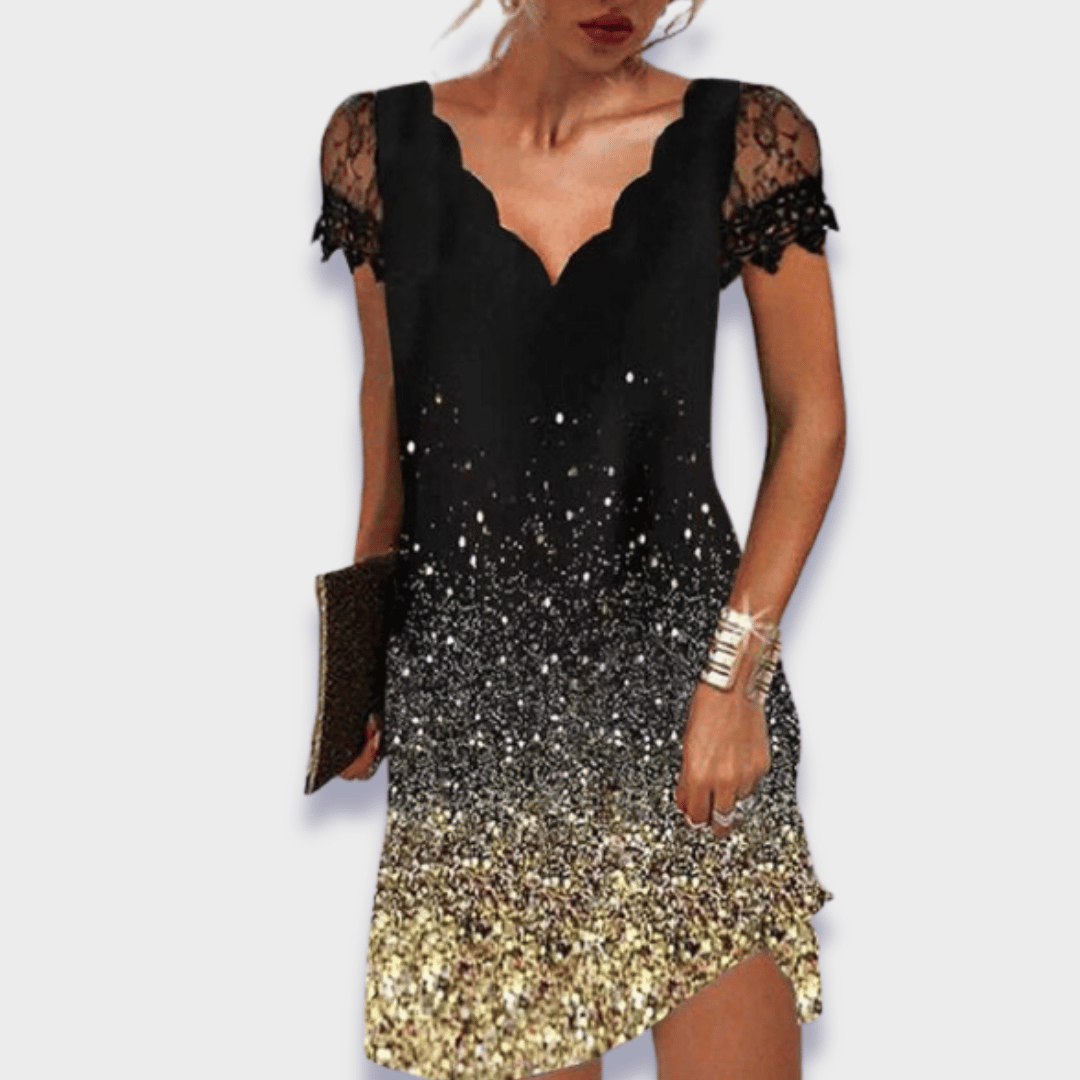 Camille — Structured Evening Dress With Tummy Control For Confident Nights Out Gold