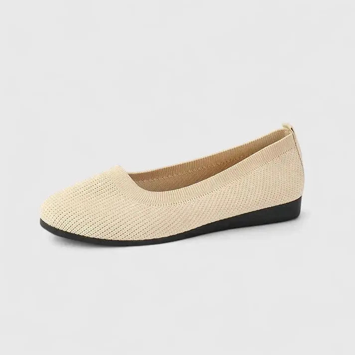 Orthowalk — Breathable Fabric Orthopedic Shoes With Comfortable Slip-On Design Cream