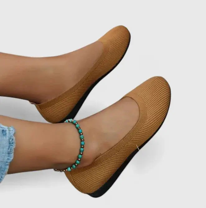 Orthowalk — Breathable Fabric Orthopedic Shoes With Comfortable Slip-On Design Chocolate