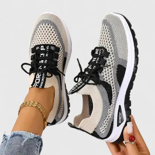 Meshwalk — Breathable Mesh Sneakers With Lightweight Orthopedic Walking Design Black