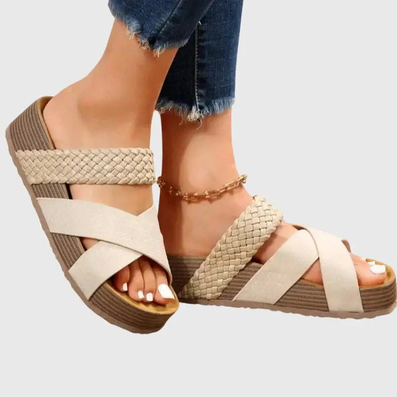 Cushionday — Comfortable Cushioned Sandals With Stylish All-Day Summer Design White